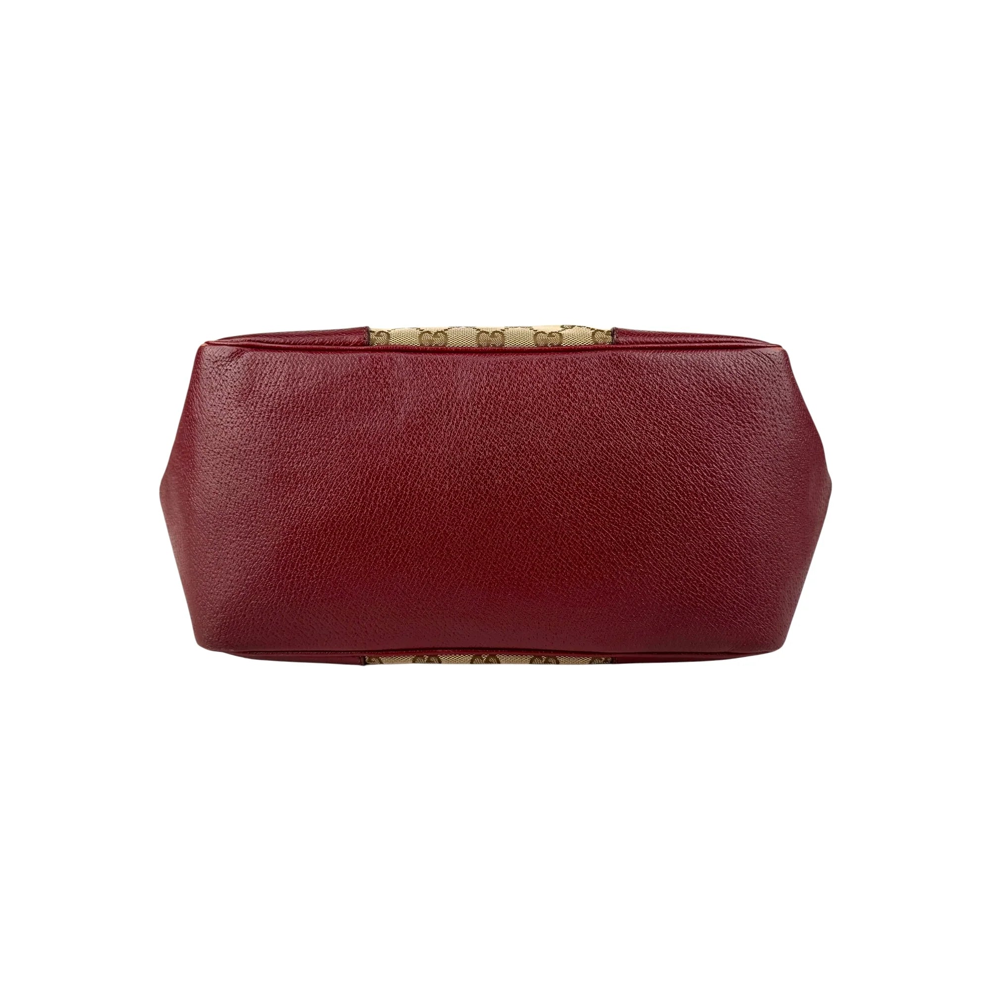 Gucci Red/Beige GG Canvas Bree Tote Bag