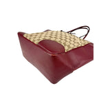 Gucci Red/Beige GG Canvas Bree Tote Bag