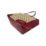 Gucci Red/Beige GG Canvas Bree Tote Bag