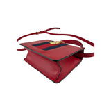 Gucci Red Calfskin Leather Small Sylvie Shoulder Bag