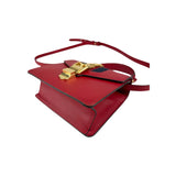 Gucci Red Calfskin Leather Small Sylvie Shoulder Bag