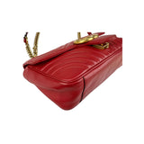 Gucci Red GG Marmont Matelasse Crossbody Bag