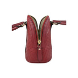 Gucci Red Micro Guccissima Leather Mini Dome Crossbody Bag