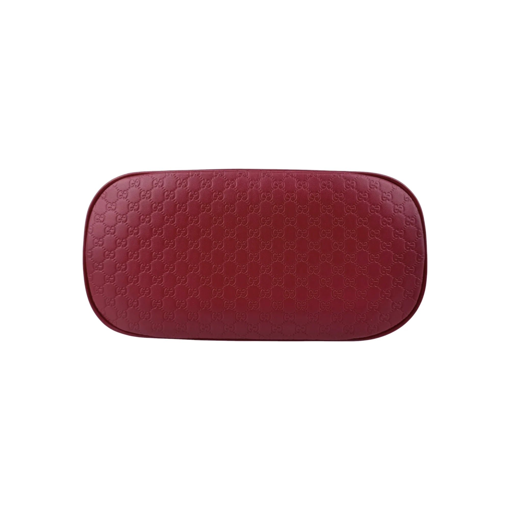 Gucci Red Micro Guccissima Leather Mini Dome Crossbody Bag