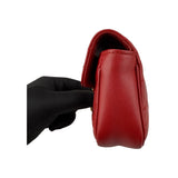 Gucci Red Quilted Leather GG Marmont Matelasse Mini Bag