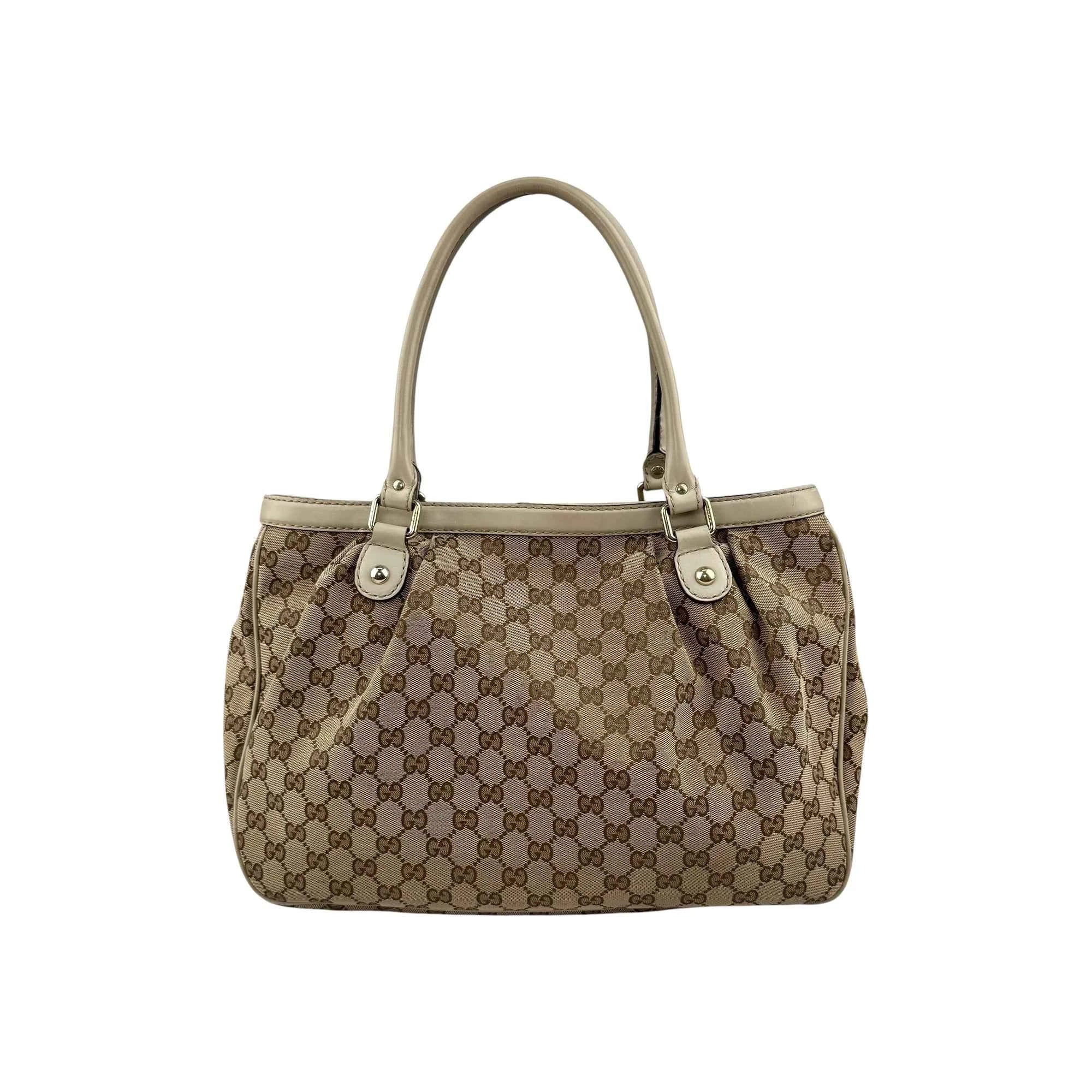 Gucci Sukey Beige Cloth Handbag