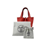 Hermes Preloved Picotin Lock 18 Red Leather Tote Women Handbags