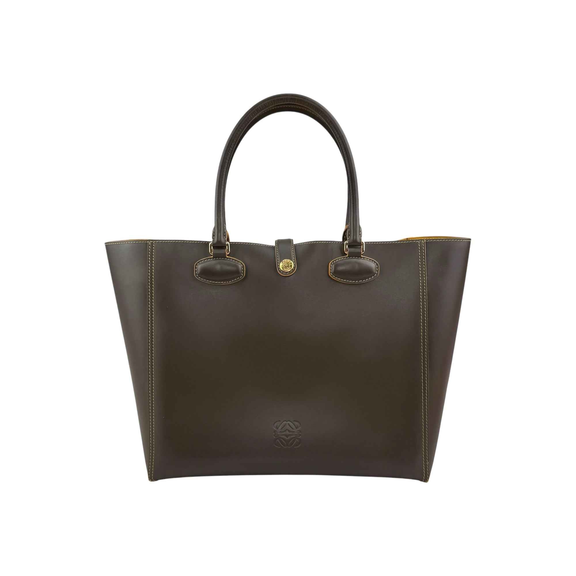 Loewe Contrast-Stitched Anagram Tote Bag