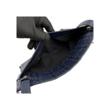 Loewe Navy Blue Leather Repeat Anagram T Pouch Crossbody Bag