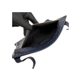 Loewe Navy Blue Leather Repeat Anagram T Pouch Crossbody Bag