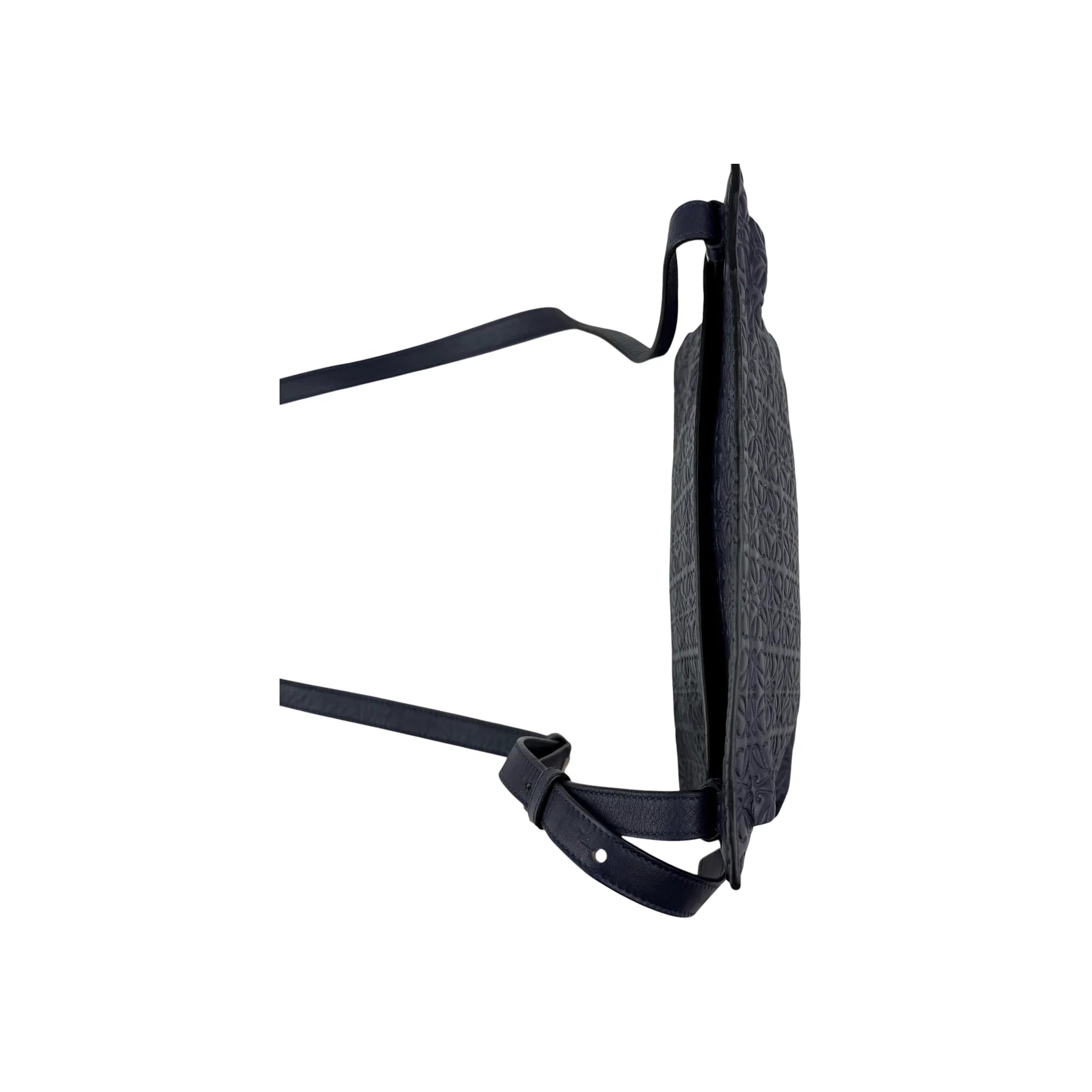 Loewe Navy Blue Leather Repeat Anagram T Pouch Crossbody Bag