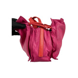 Loewe Pink/Coral Leather Flamenco Shoulder Bag