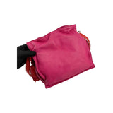 Loewe Pink/Coral Leather Flamenco Shoulder Bag
