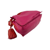 Loewe Pink/Coral Leather Flamenco Shoulder Bag