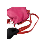 Loewe Pink/Coral Leather Flamenco Shoulder Bag