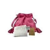 Loewe Pink Leather Flamenco Shoulder Bag