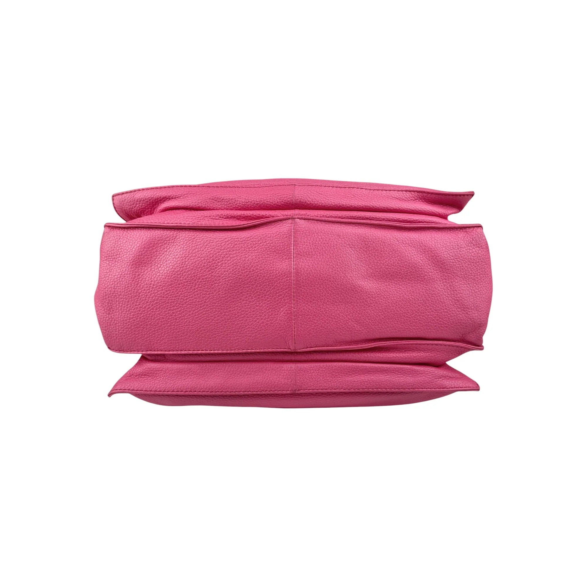 Loewe Pink Leather Flamenco Shoulder Bag