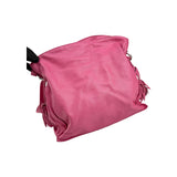 Loewe Pink Leather Flamenco Shoulder Bag