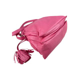 Loewe Pink Leather Flamenco Shoulder Bag
