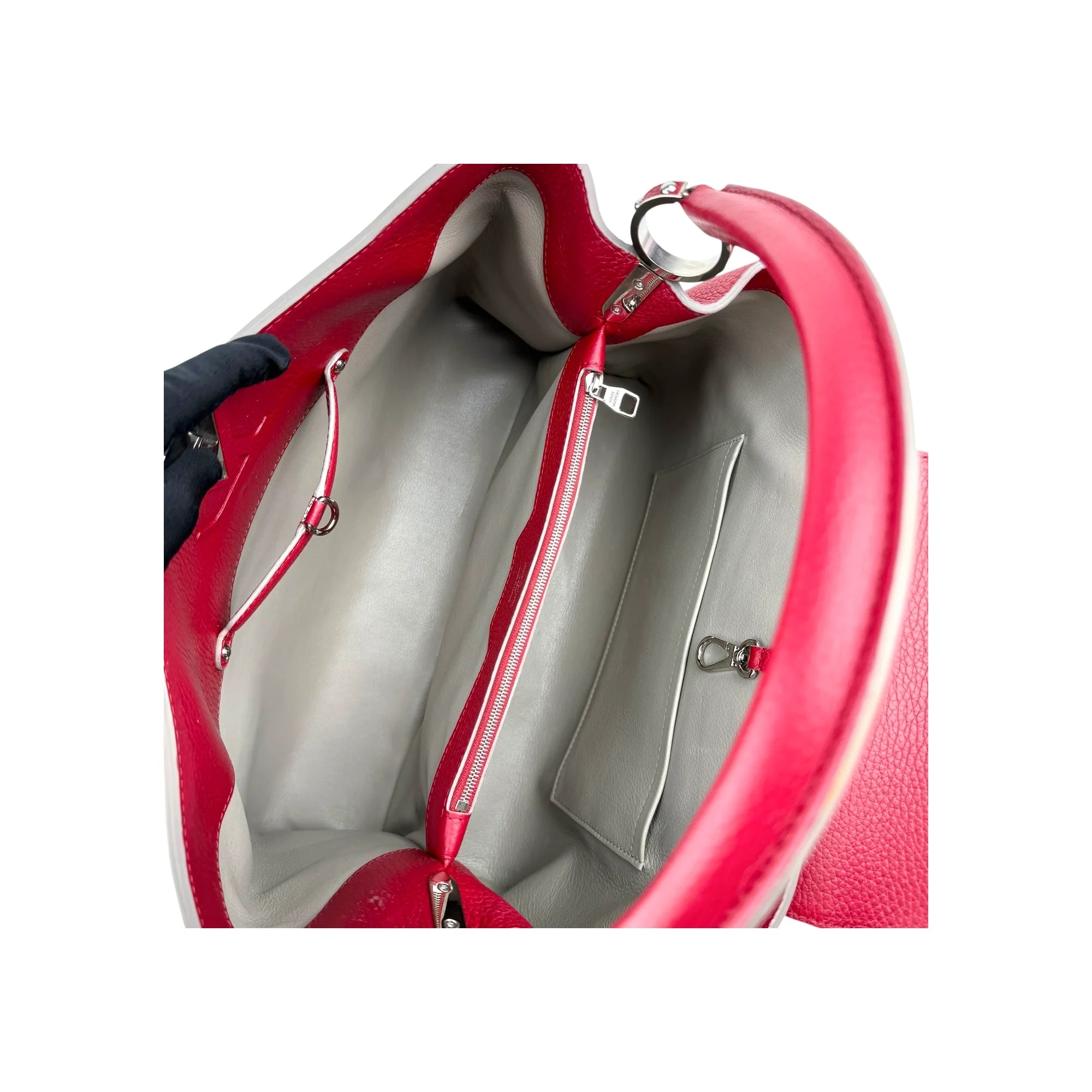 Louis Vuitton Cherry Taurillon Leather Capucines GM Bag