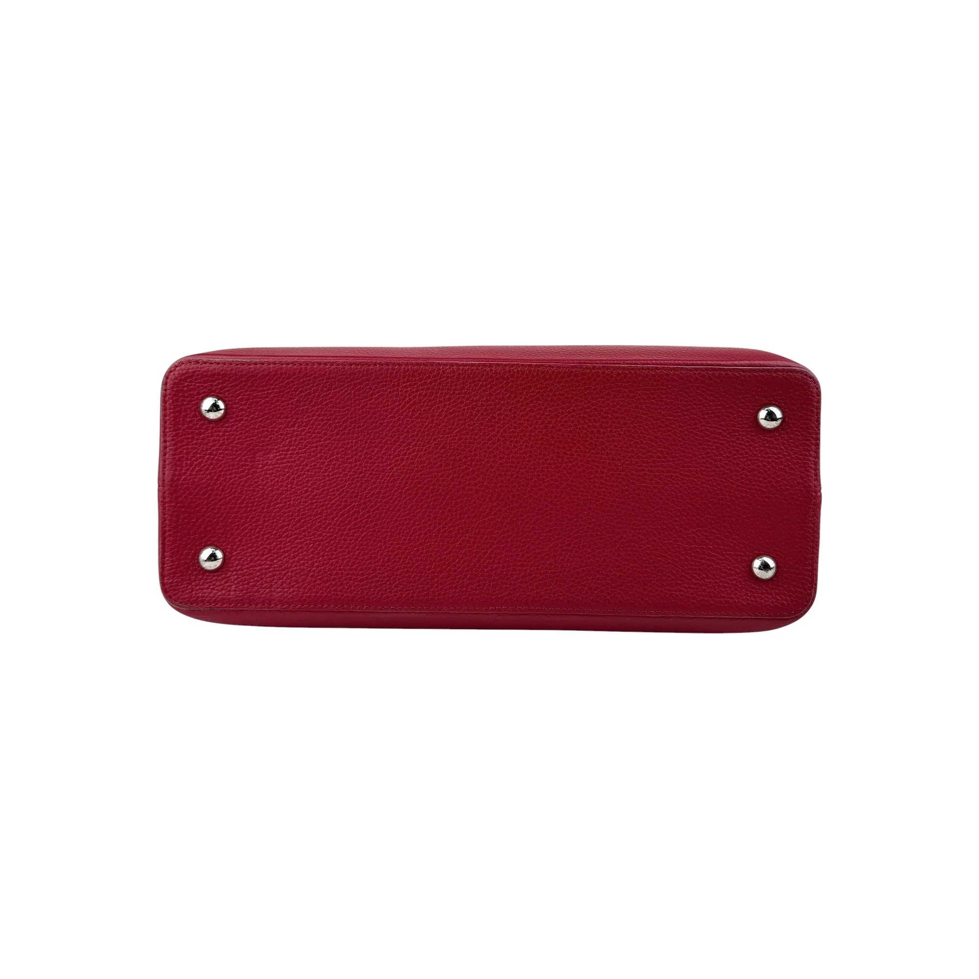 Louis Vuitton Cherry Taurillon Leather Capucines GM Bag