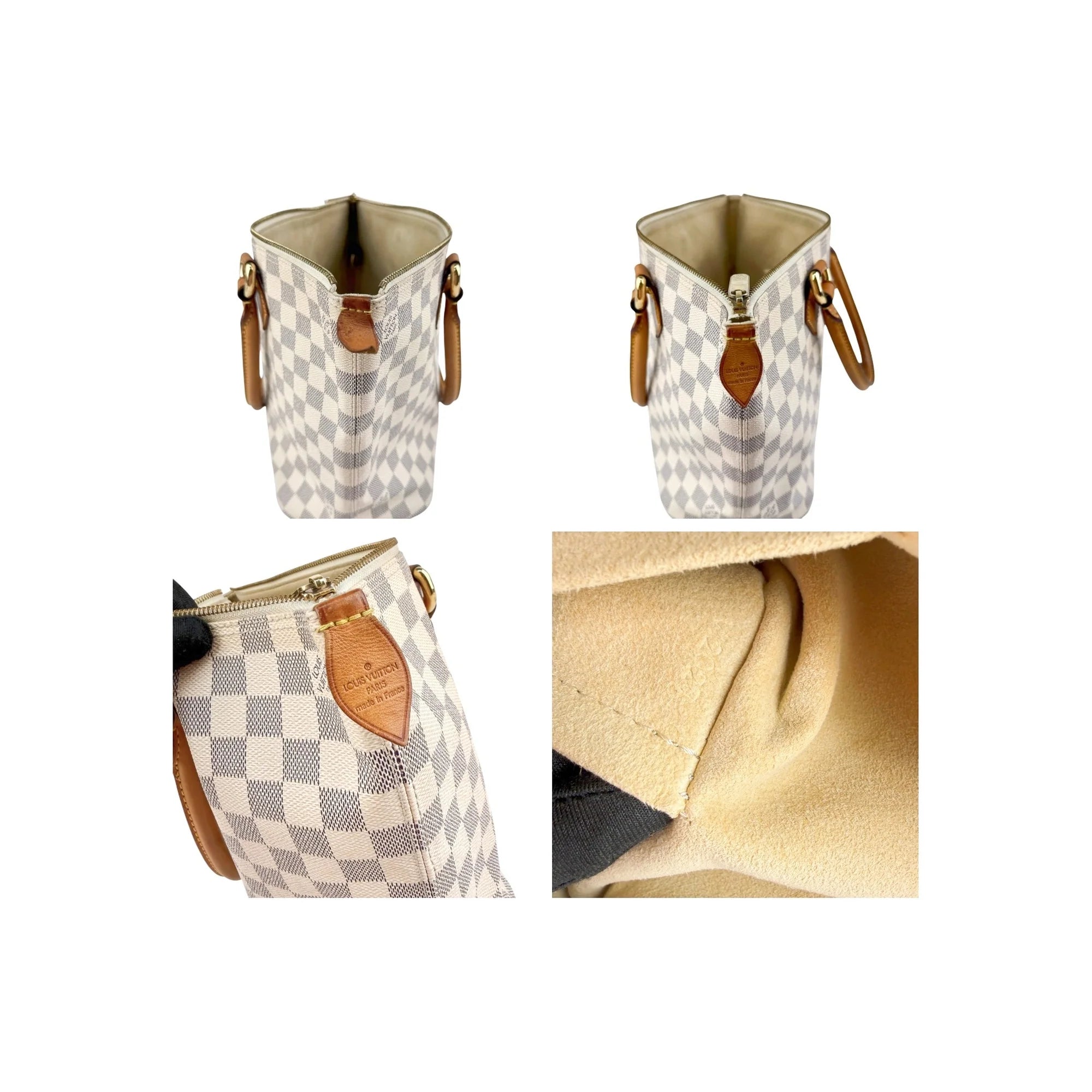 Louis Vuitton Damier Azur Canvas Saleya PM Bag
