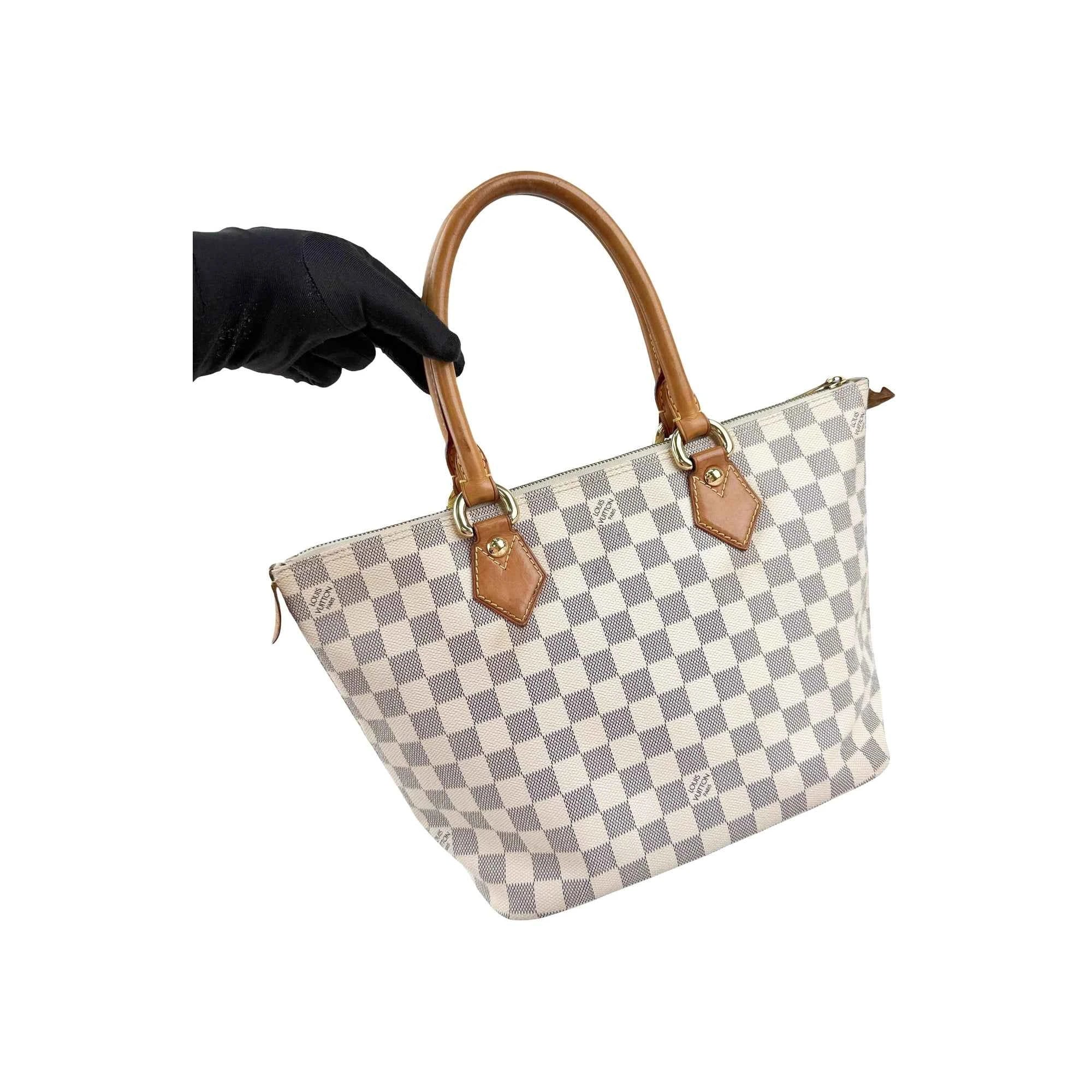 Louis Vuitton Damier Azur Canvas Saleya PM Bag
