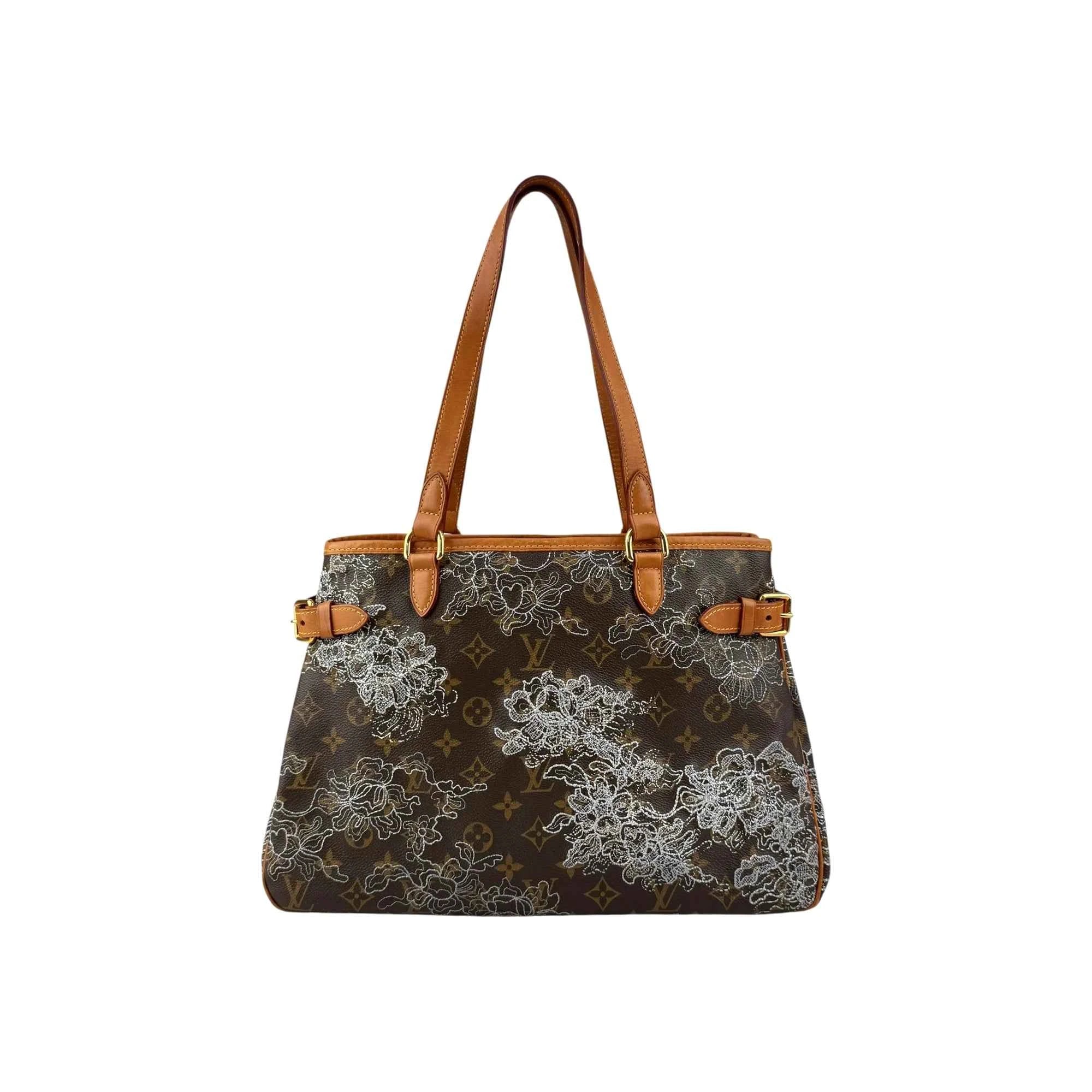 Louis Vuitton Limited Edition Silver Monogram Dentelle Batignolles Horizontal Bag