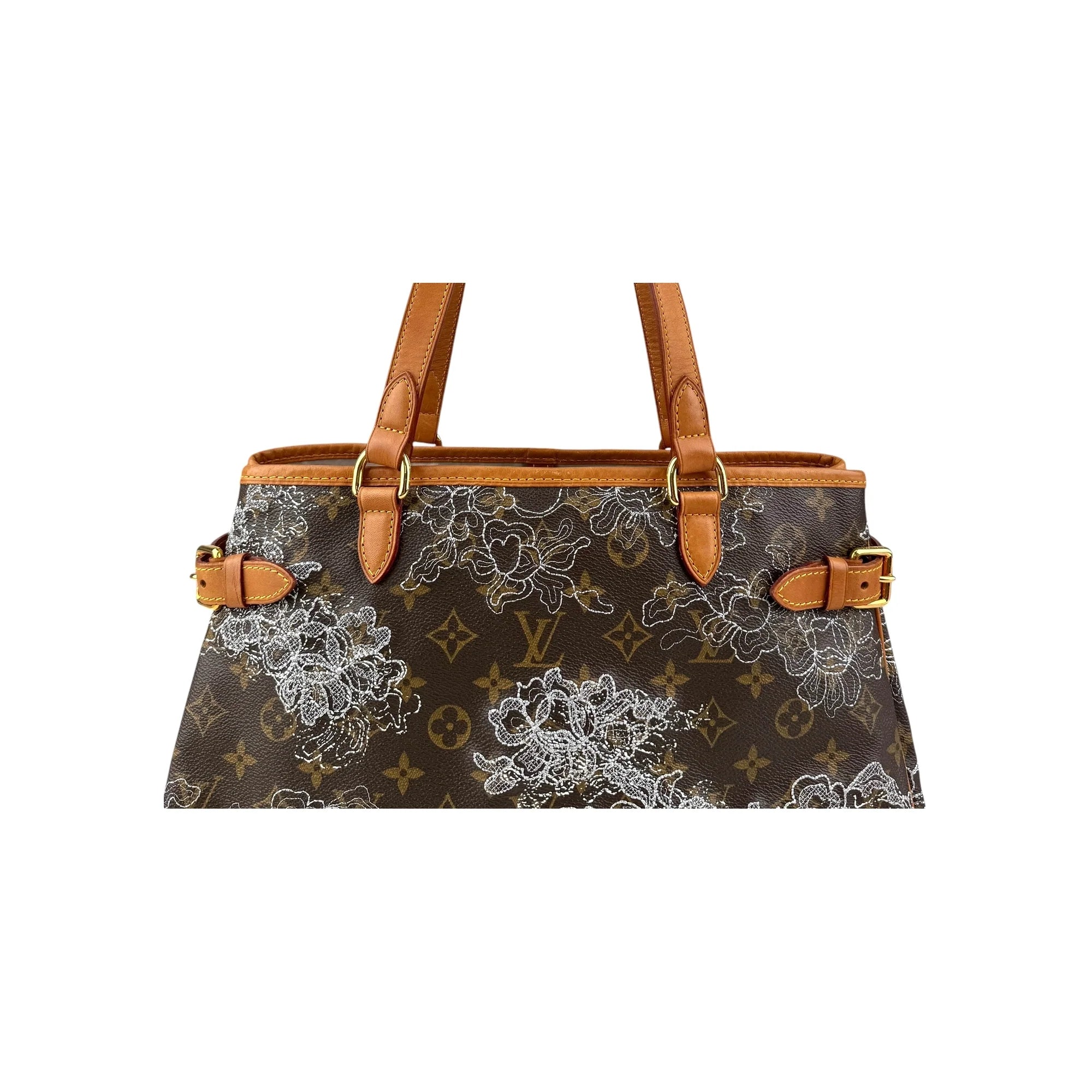 Louis Vuitton Limited Edition Silver Monogram Dentelle Batignolles Horizontal Bag