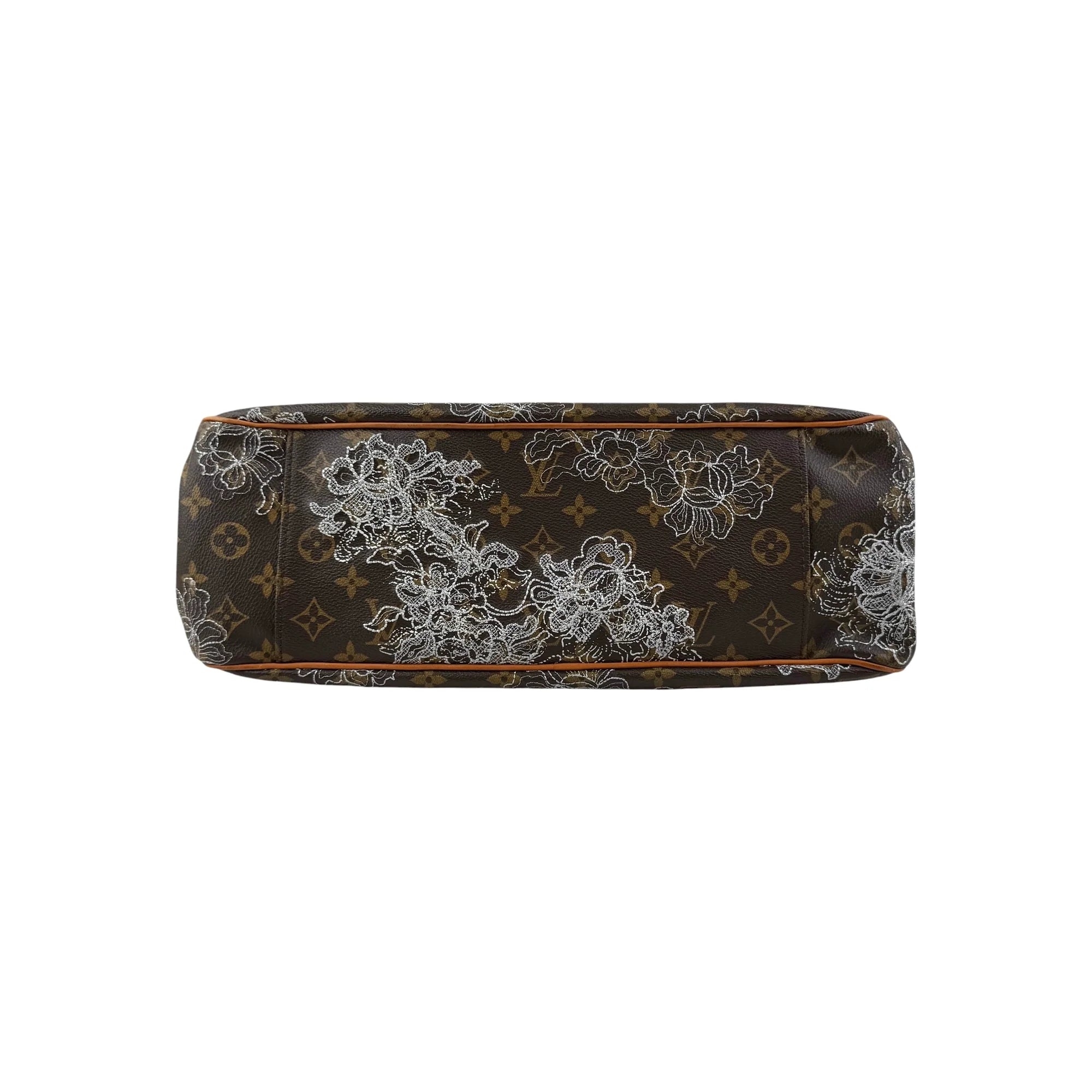 Louis Vuitton Limited Edition Silver Monogram Dentelle Batignolles Horizontal Bag