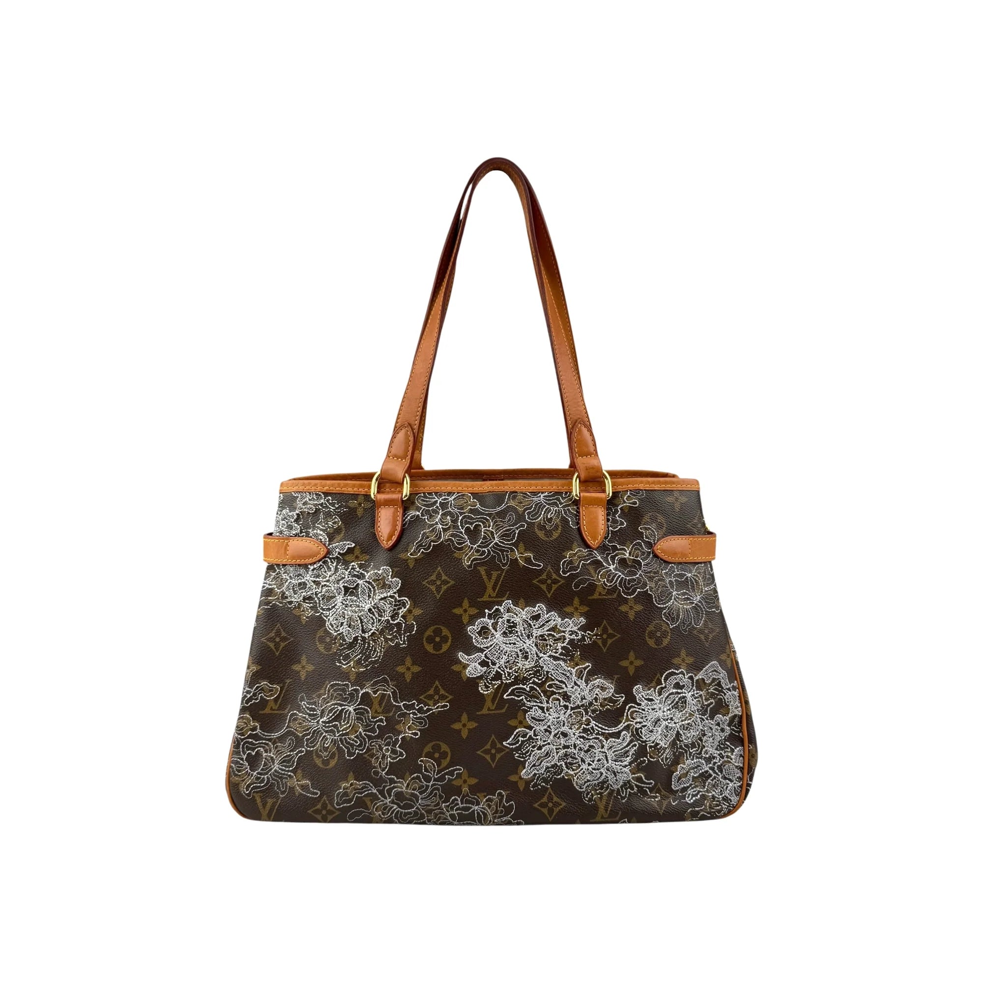 Louis Vuitton Limited Edition Silver Monogram Dentelle Batignolles Horizontal Bag