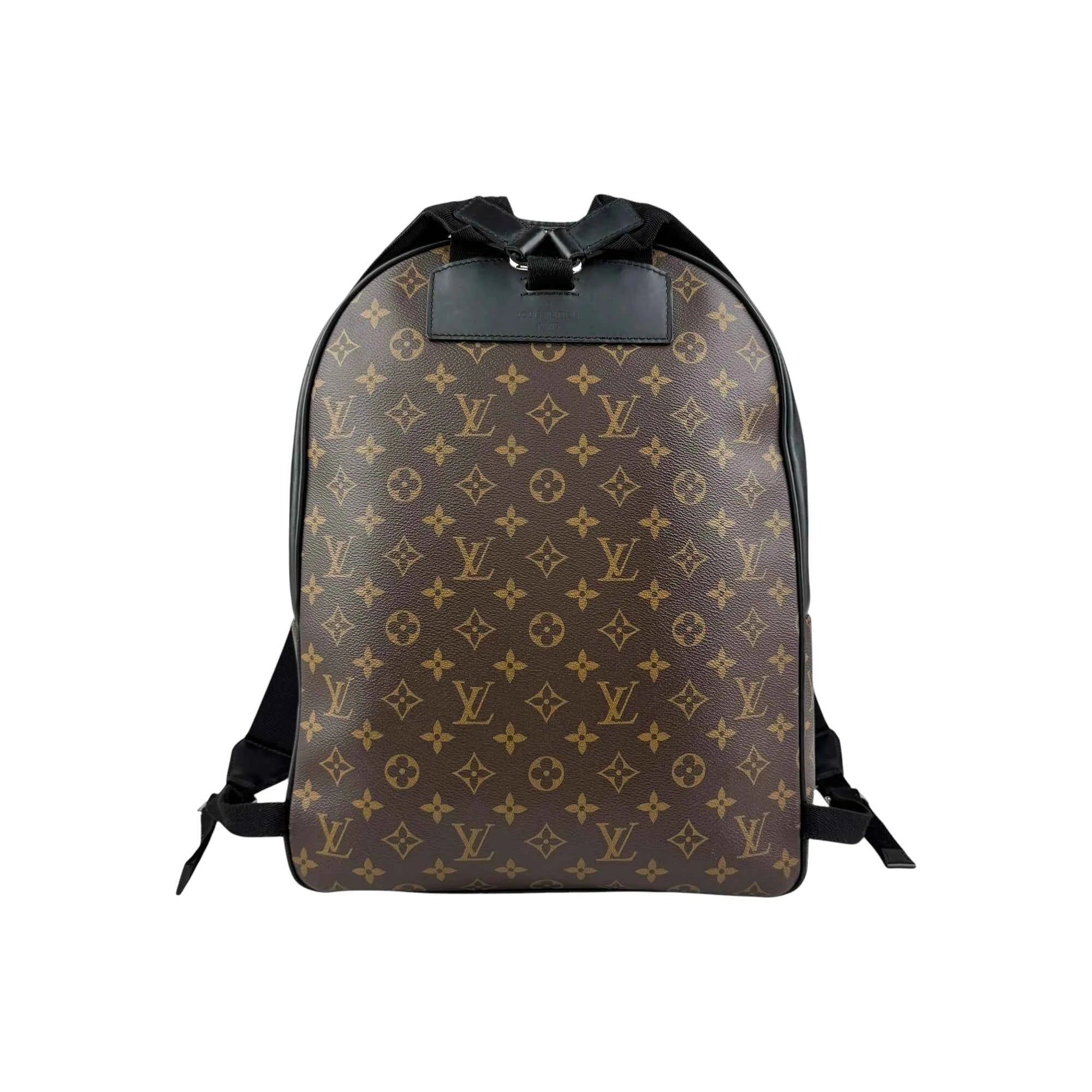 Louis Vuitton Monogram Black Macassar Josh Backpack Bag