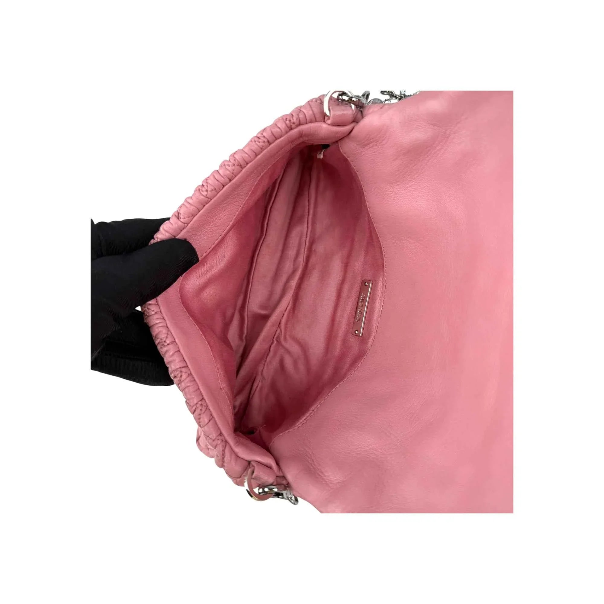 Miu Miu Iconic Crystal Cloque Nappa Shoulder bag