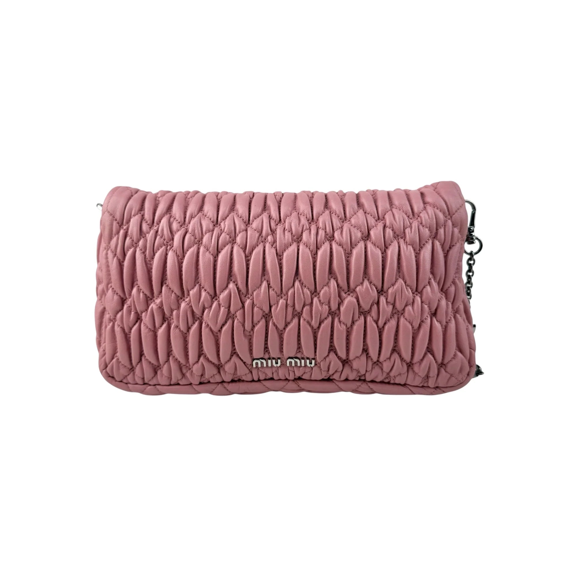 Miu Miu Iconic Crystal Cloque Nappa Shoulder bag