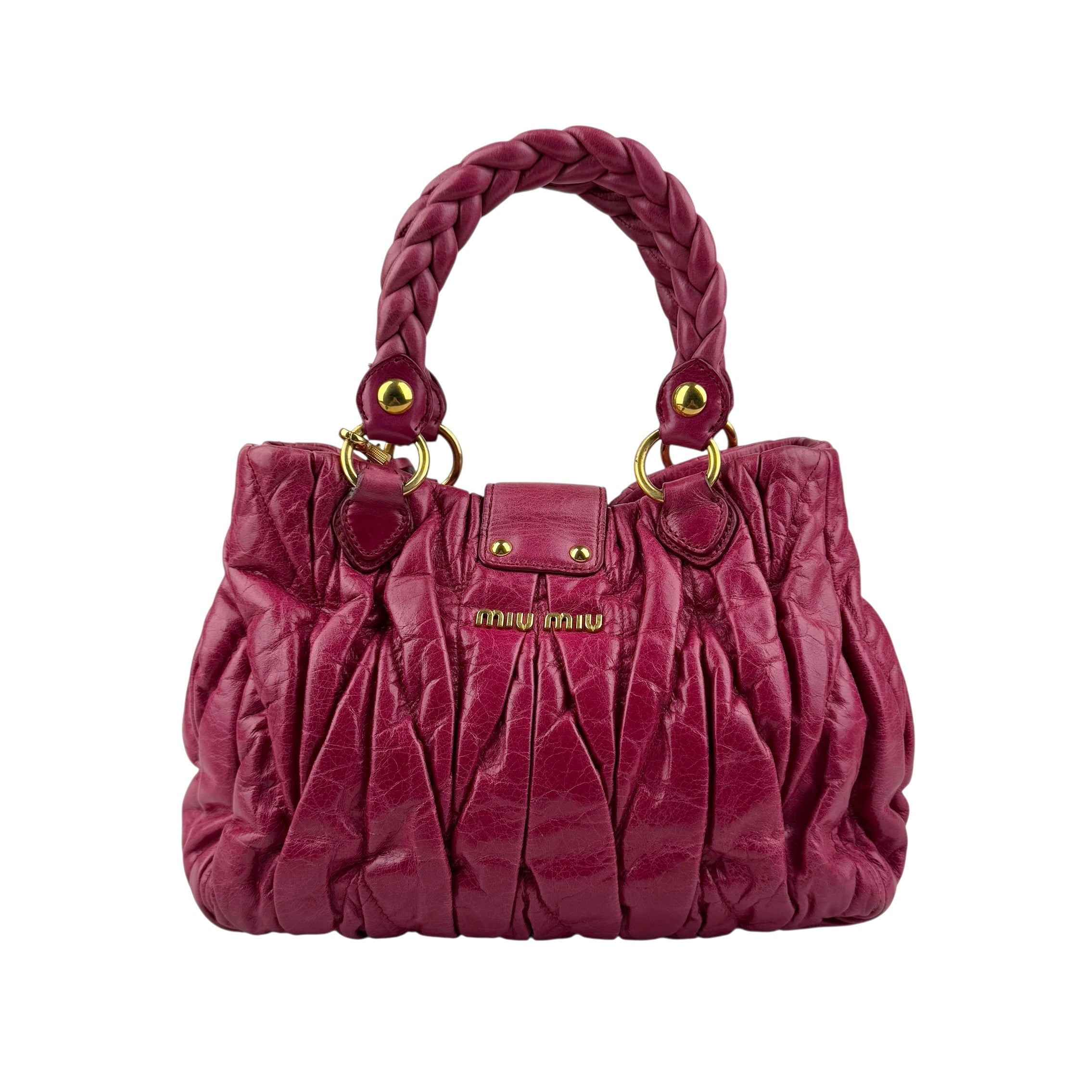 miu miu matelasse two-handle shoulder bag back