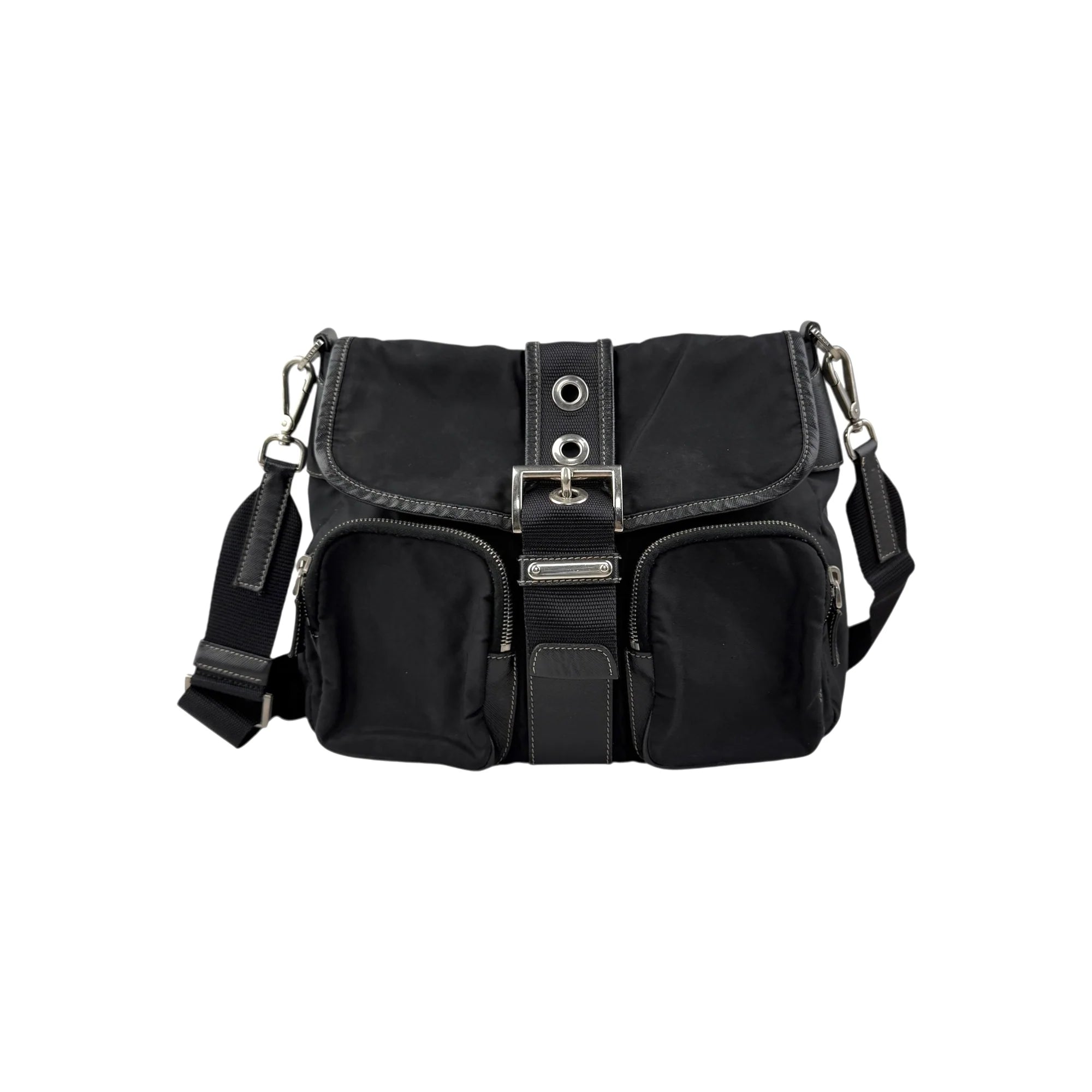 Prada Black Nylon Shoulder Bag