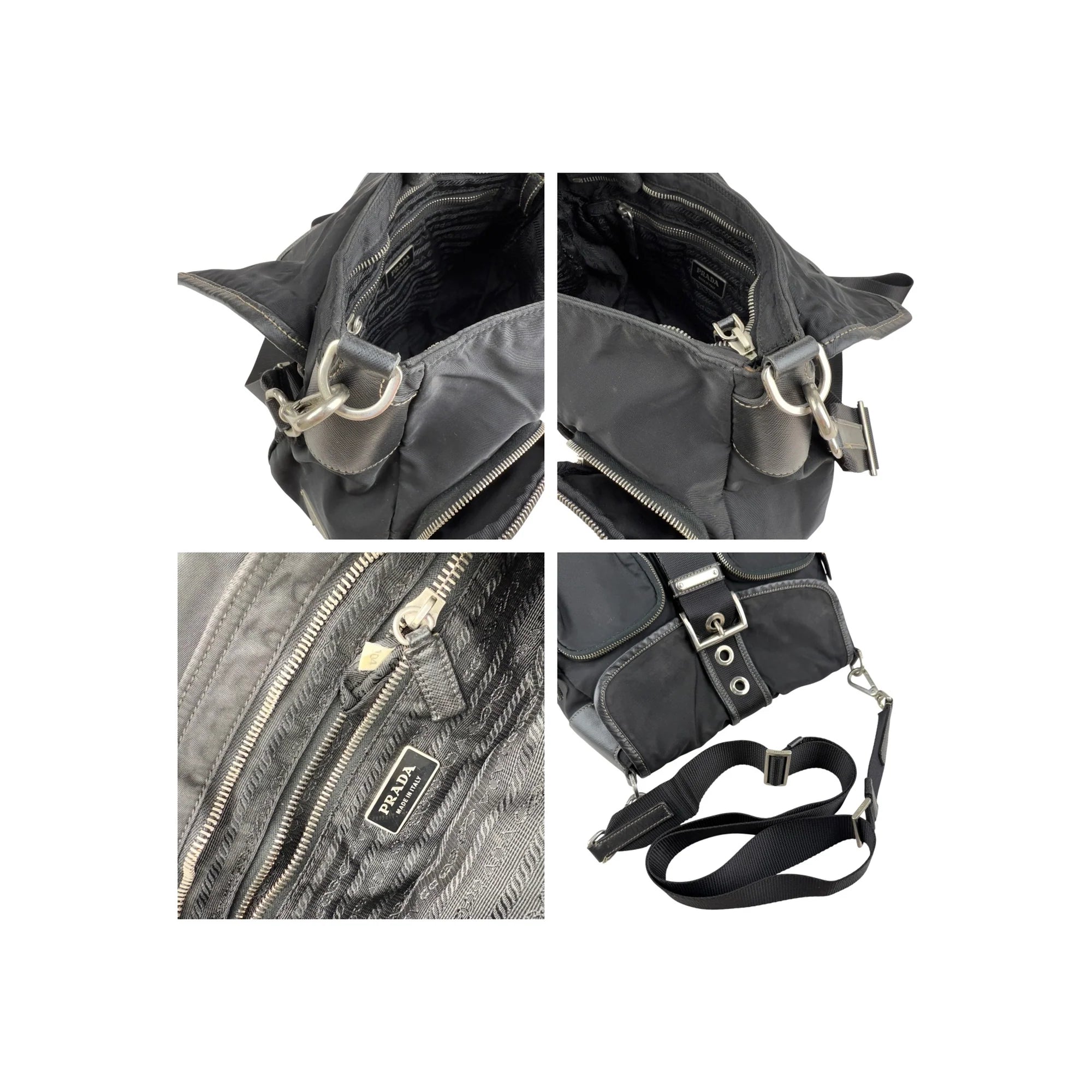 Prada Black Nylon Shoulder Bag