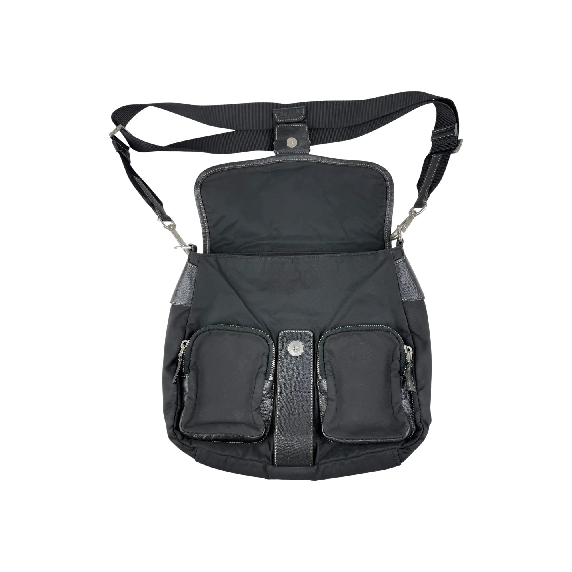 Prada Black Nylon Shoulder Bag