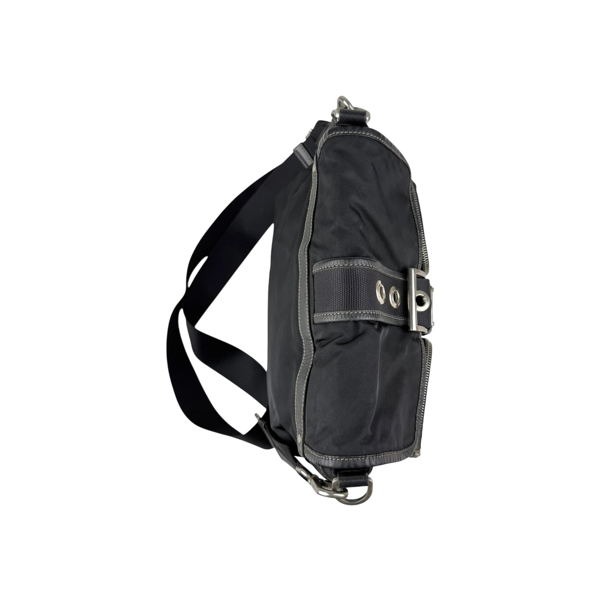 Prada Black Nylon Shoulder Bag