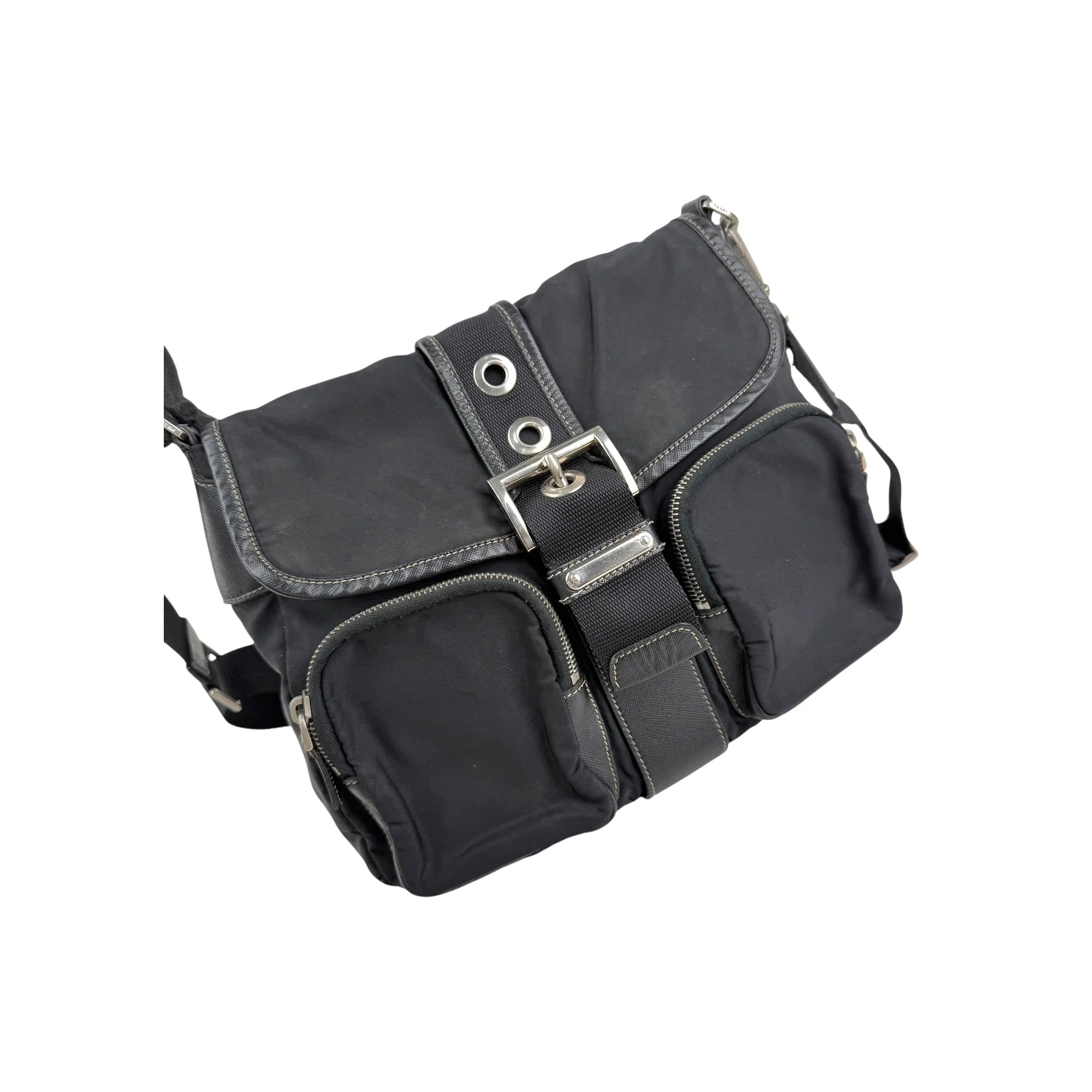 Prada Black Nylon Shoulder Bag