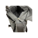 Prada Black Vela Nylon Buckle Messenger Bag