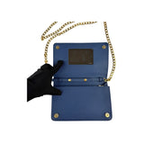 Prada Bluette Saffiano Lux Leather Bandoliera Crossbody Bag