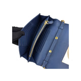 Prada Bluette Saffiano Lux Leather Bandoliera Crossbody Bag