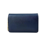 Prada Bluette Saffiano Lux Leather Bandoliera Crossbody Bag