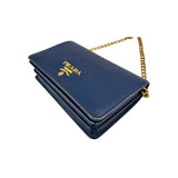Prada Bluette Saffiano Lux Leather Bandoliera Crossbody Bag