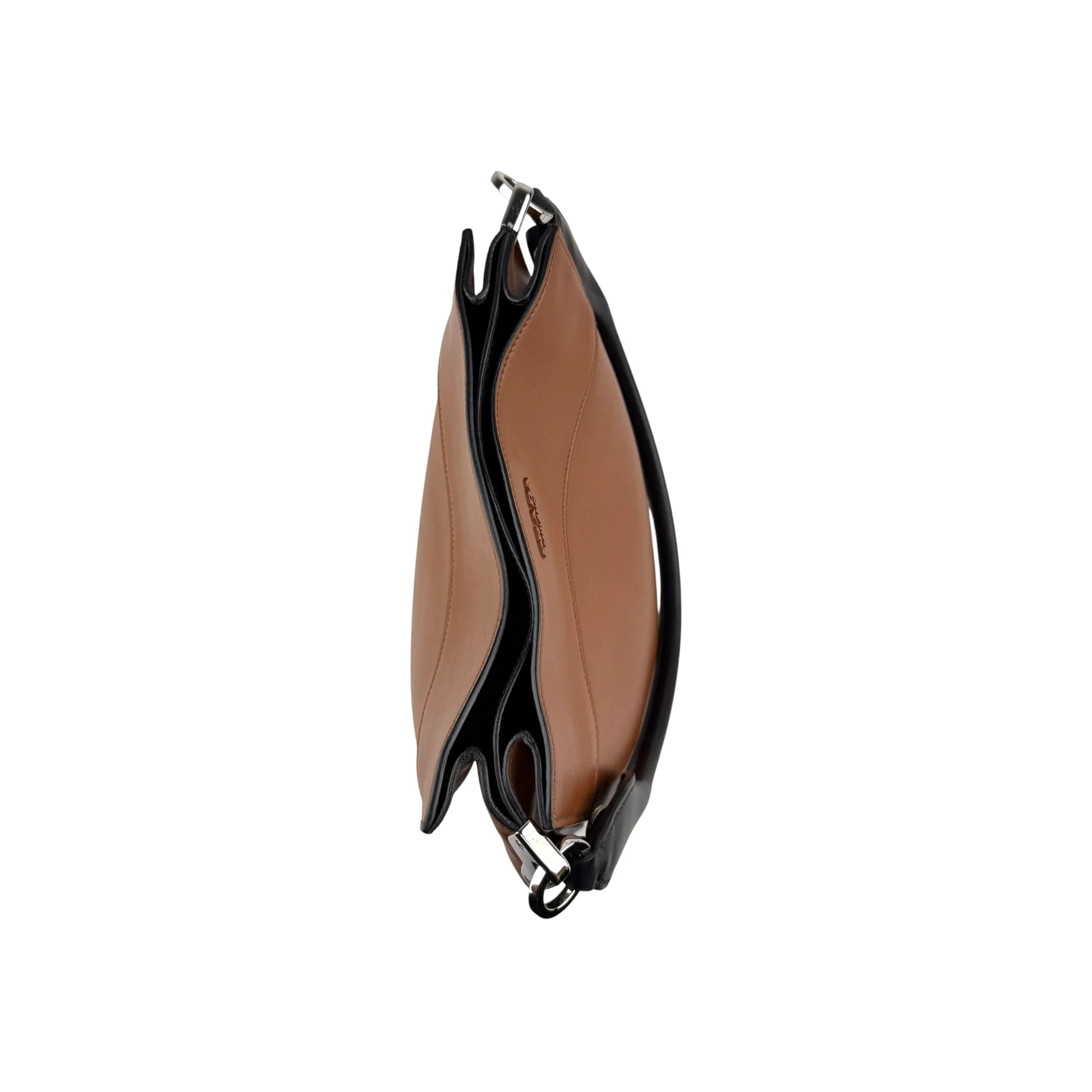 Prada Brown City Calf Leather Margit Shoulder Bag