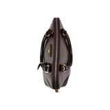 Prada Burgundy Saffiano Patent Leather Medium Promenade Satchel