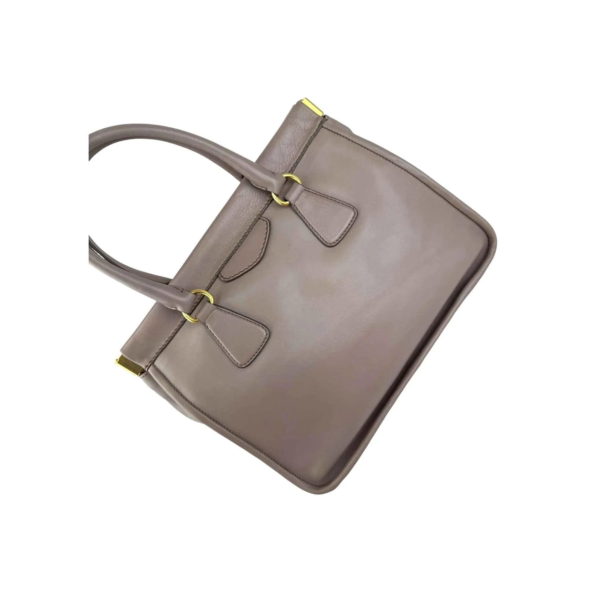 Prada Large Calfskin Framed Tote