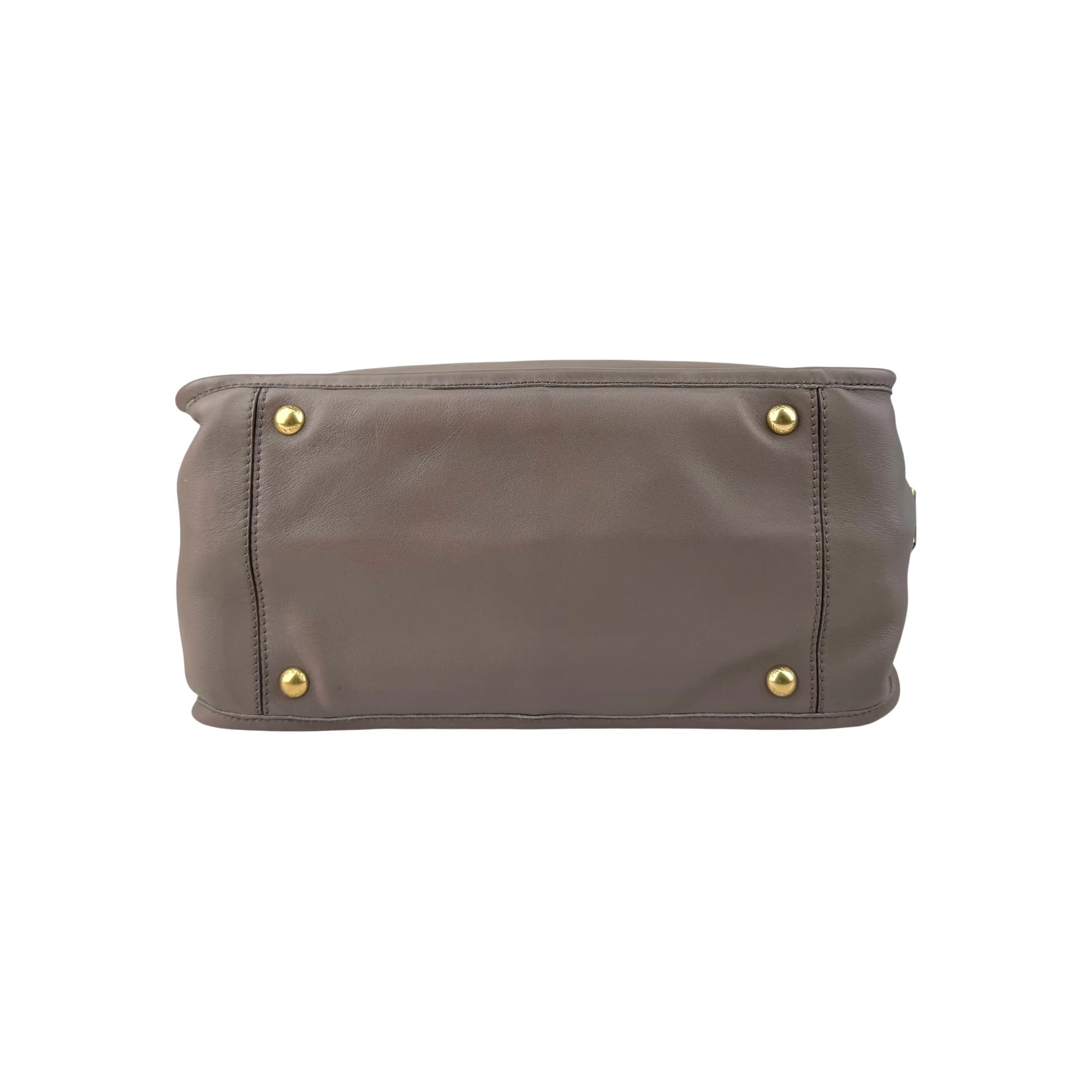Prada Large Calfskin Framed Tote