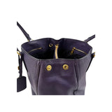 Prada Purple Vitello Daino Leather Medium Tote
